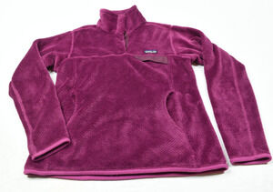 Patagonia Re-Tool Snap-T Pullover Sweater Womens Medium Purple Long Sleeve